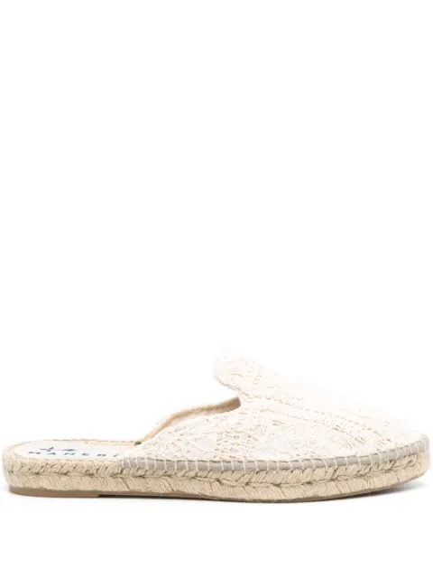 Manebi espadrilles à détails perforés