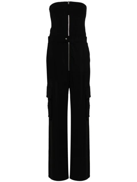 Thom Krom strapless zipped wide jumpsuit