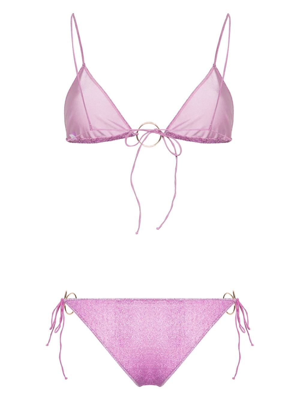 Shop Oseree Lumière Ring Bikini In Purple