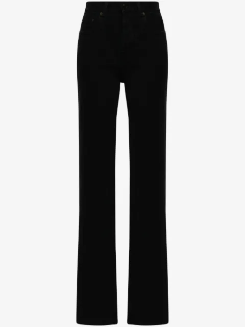 Saint Laurent jeans rectos con tiro alto