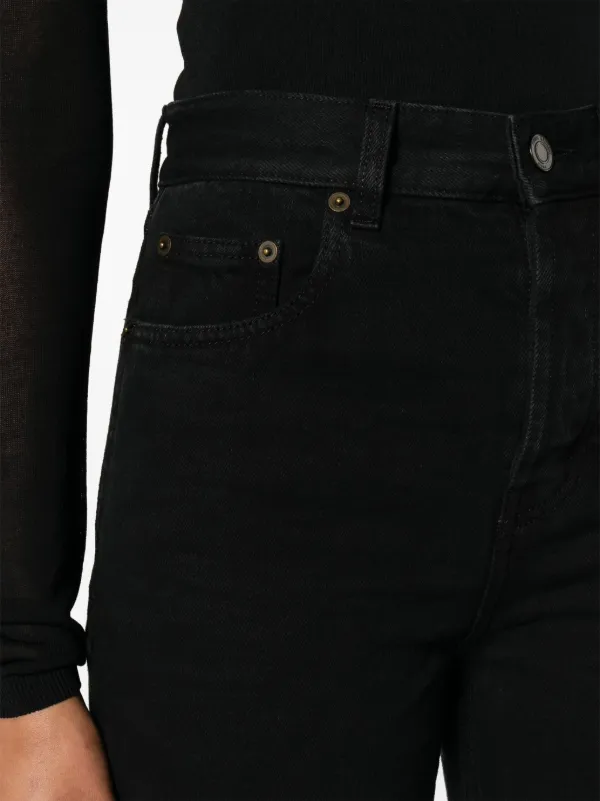 お歳暮・冬ギフト特集2024 Saint Laurent high-rise Straight Jeans | Black | FARFETCH パンツ