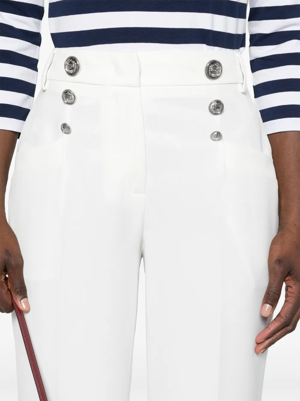 LIU JO Mid waist pantalon Wit