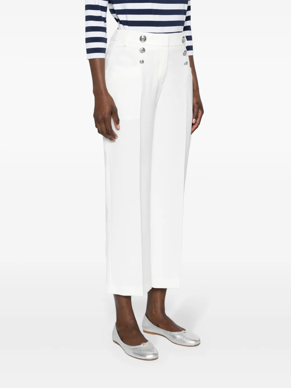 LIU JO Mid waist pantalon Wit