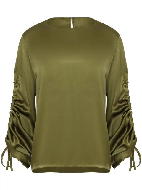 Uma | Raquel Davidowicz drawstring silk blouse 