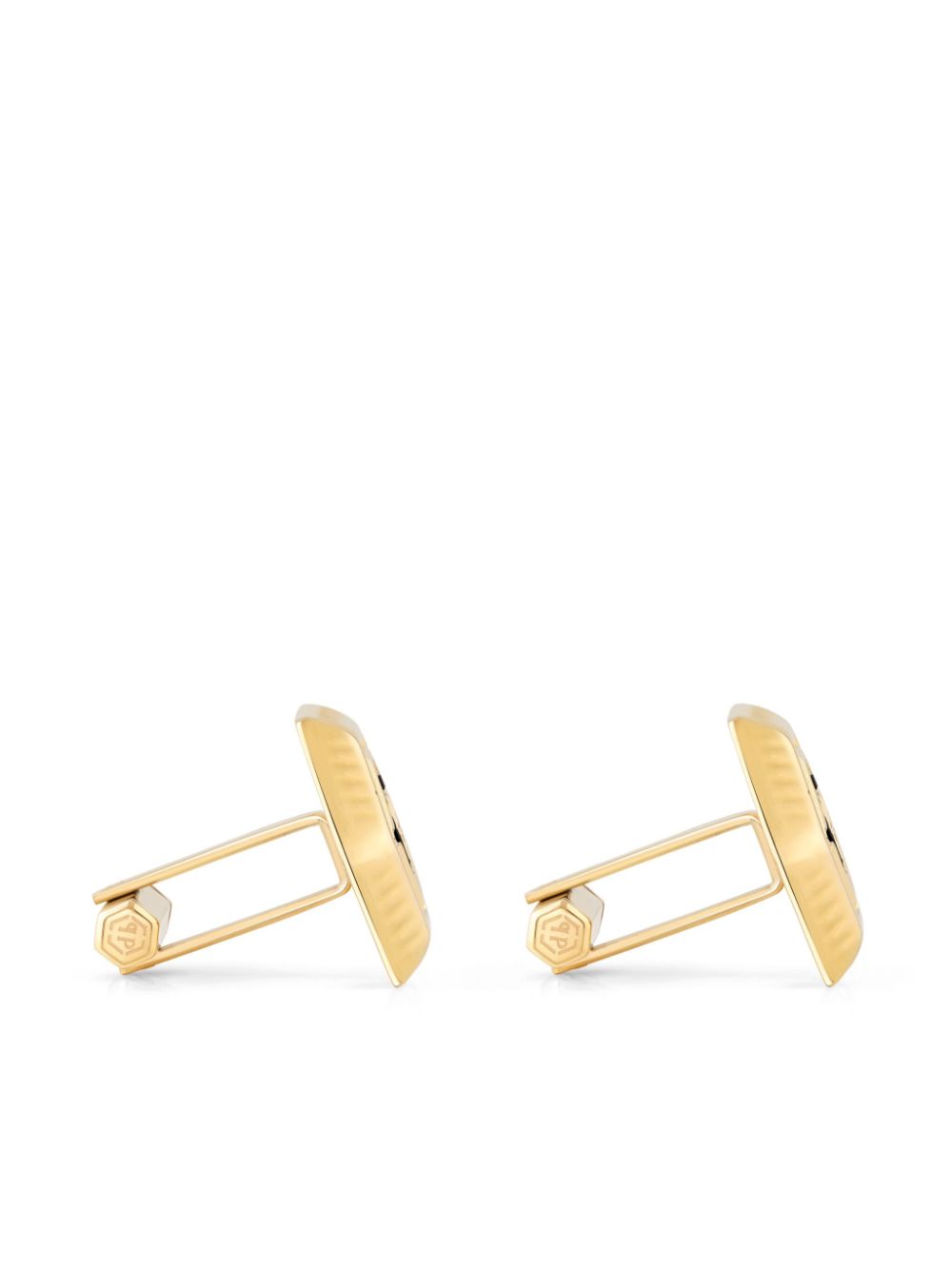 Philipp Plein Hexagon-PP cufflinks - Goud