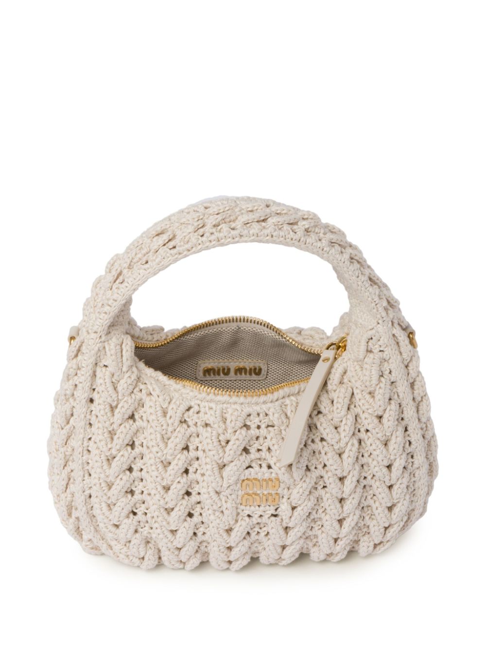 Miu Miu Wander crochet tote bag WOMEN