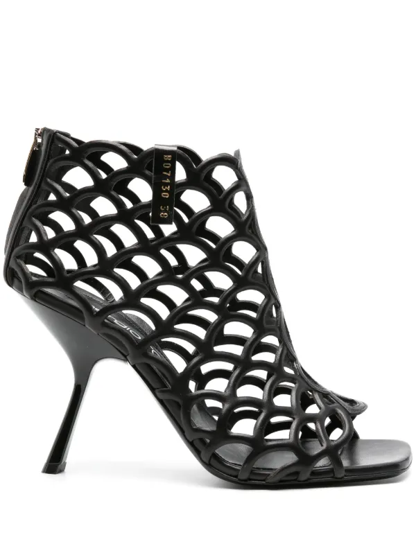直営店‐Sergio Rossi‐ Mermaid 100mm レザー サンダル Sergio Rossi Mermaid 100mm サンダル | ブラック | FARFETCH JP