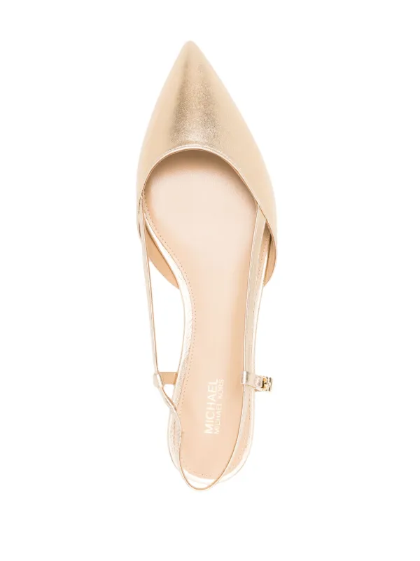 Michael kors deals gold metallic shoes