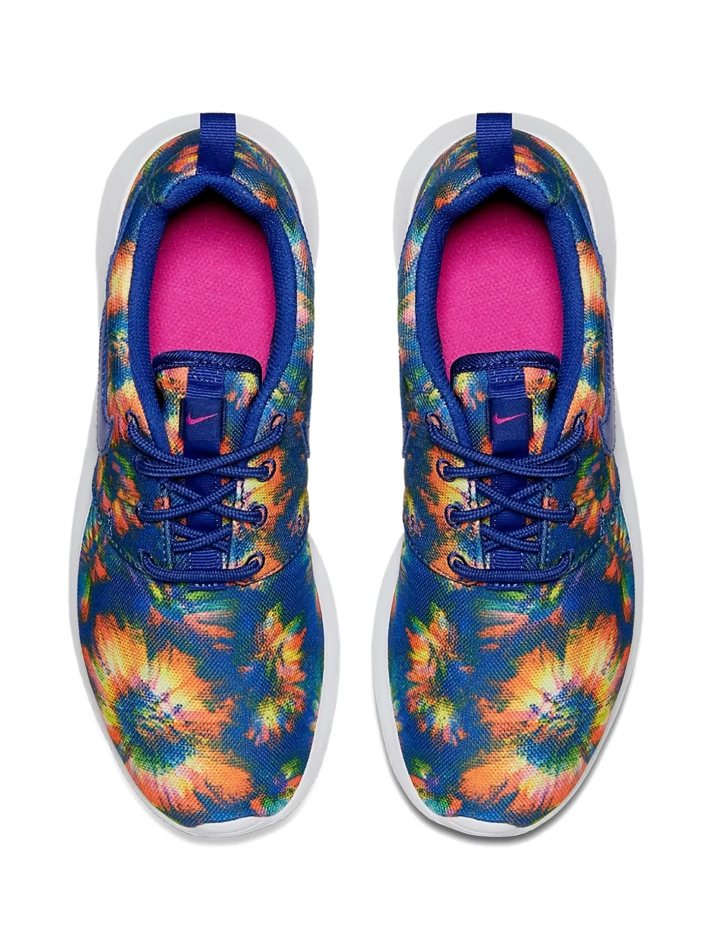 Nike Kids Roshe One Print "Blue Orange" sneakers Blauw
