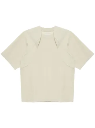 pet-tree-kor Trapa Layered cotton-blend T-shirt | Neutrals | FARFETCH