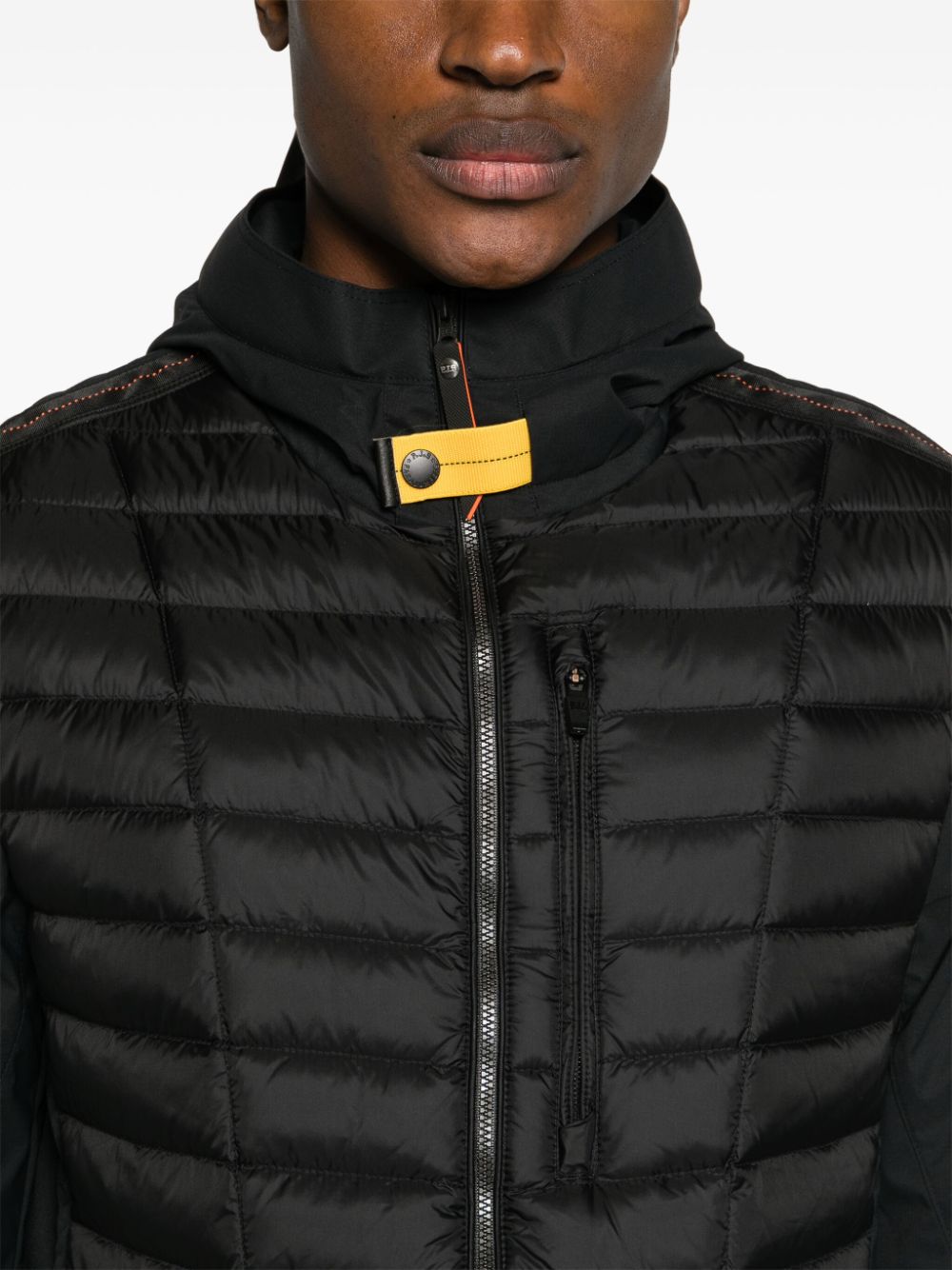 Shop Parajumpers Quilted Hooded Jacket In Black