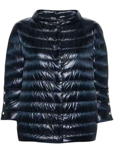 Herno mock-neck quilted jacket
