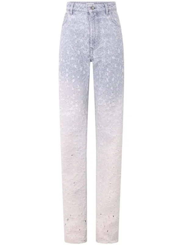 GLITTER DENIM WIDE STRAIGHT