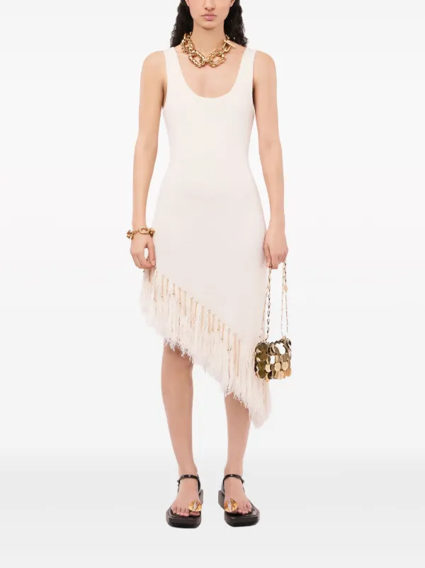 chinese dress ladies Umgee Clothing High-Low Fringe Hem Linen Dress with Pockets S / Hot Pink