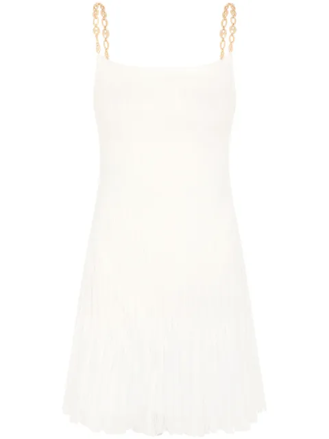 Rabanne vestido corto con tirantes de cadena