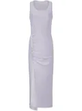 Rabanne stud-detailed sleeveless midi dress - Blue