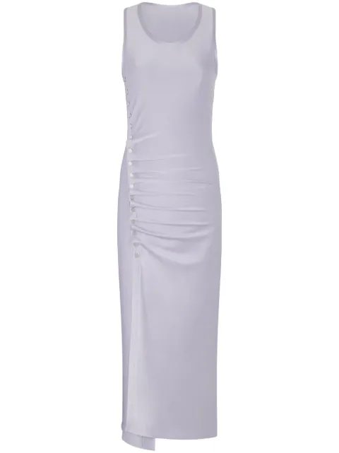 Rabanne stud-detailed sleeveless midi dress