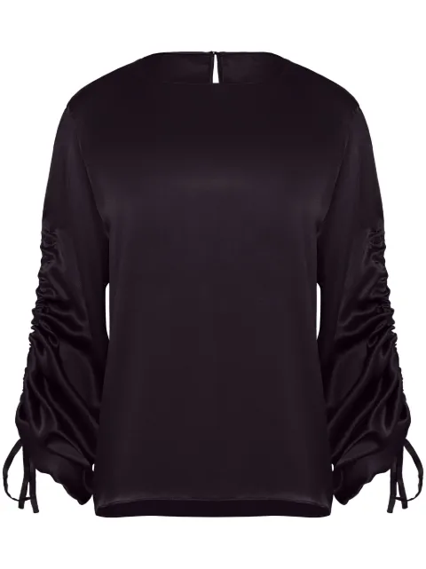 Uma | Raquel Davidowicz blusa de seda con cordón