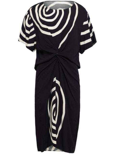 Uma | Raquel Davidowicz spiral-print midi dress