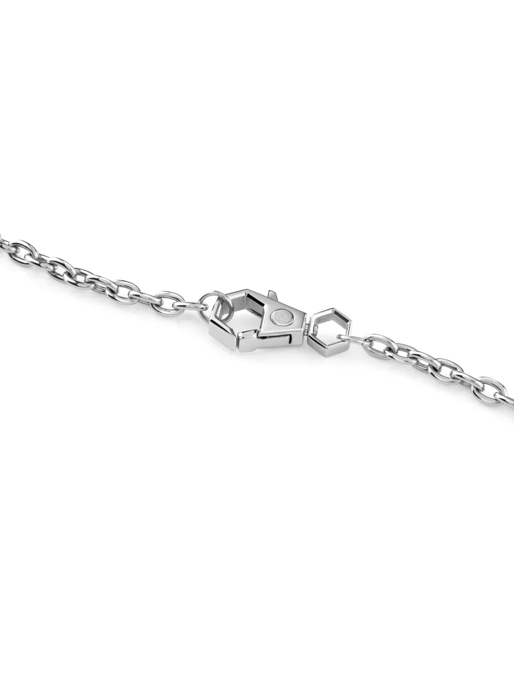 Philipp Plein Skull Bone Necklace In Silver