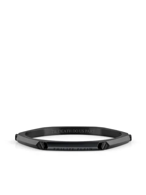 Philipp Plein brazalete con detalles en relieve