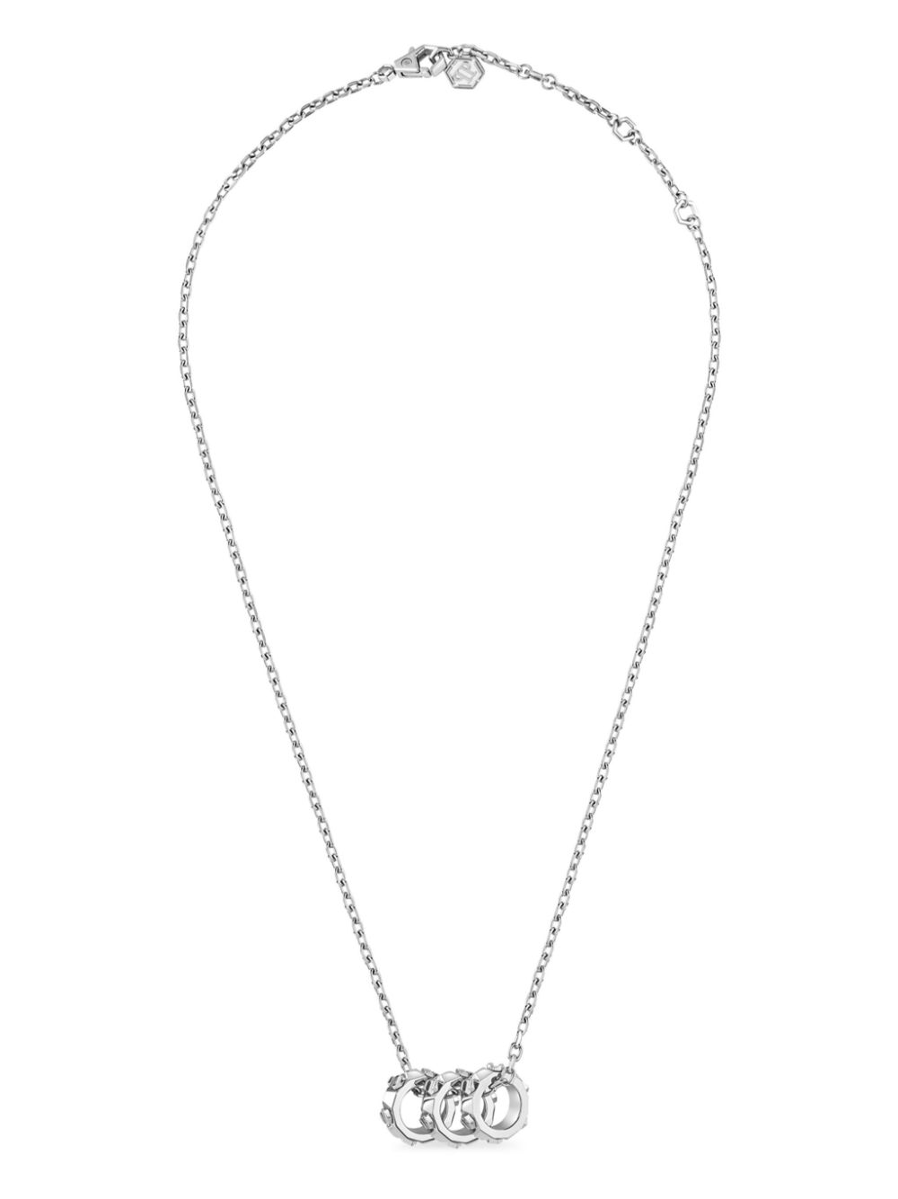 Philipp Plein three-rings necklace - Silver