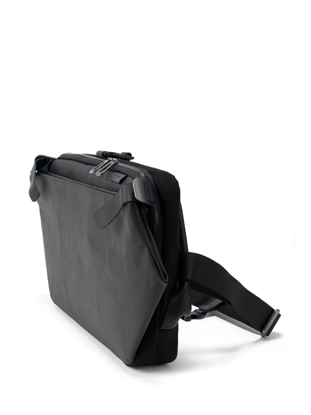 Shop Côte And Ciel Riss Coated-canvas Laptop Bag In Black