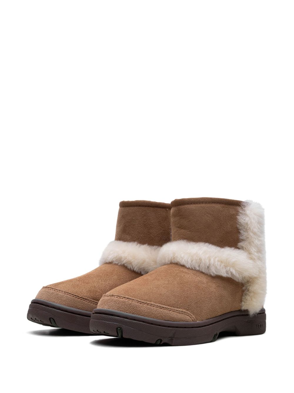 Shop Ugg Sunburst Mini "chestnut" Boots In Brown