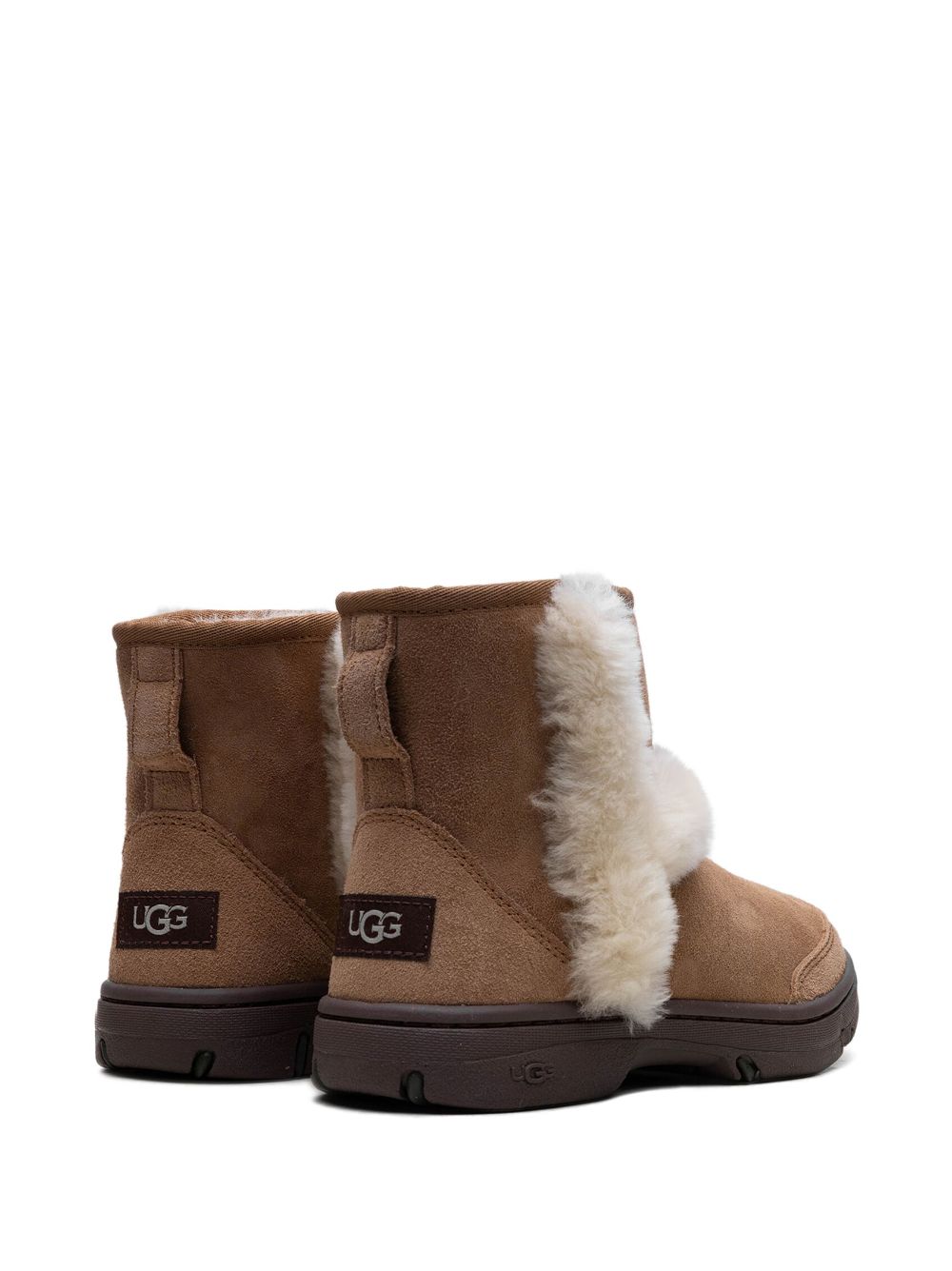 Shop Ugg Sunburst Mini "chestnut" Boots In Brown