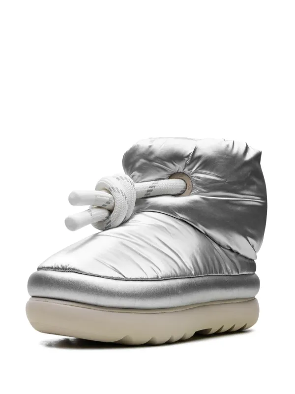 Ugg Womens Ugg Silver Trainers Metallic Silver Ugg Zilo Sneakers Size