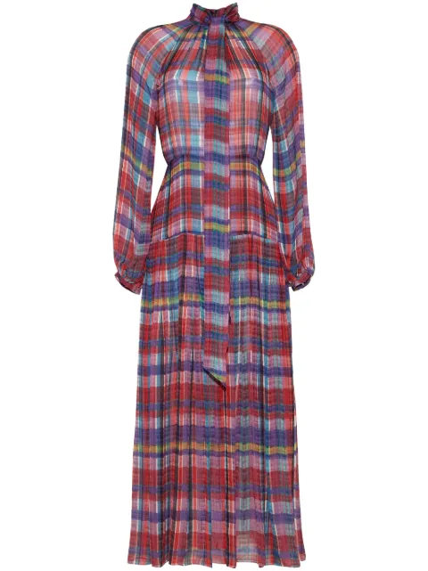 Adam Lippes Sigrid madras chiffon dress