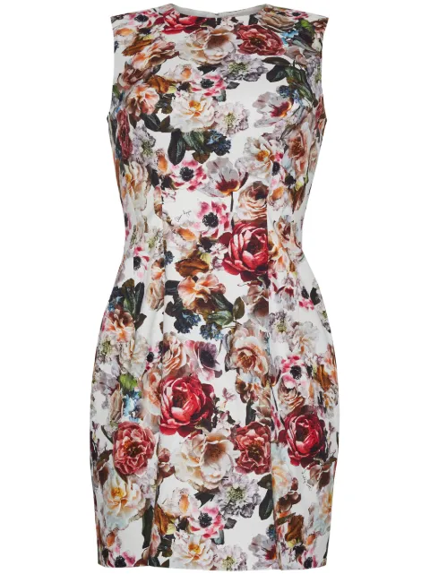 Adam Lippes Sheath floral-print minidress 