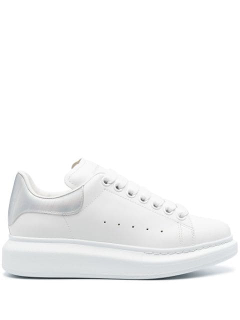 Alexander McQueen iridescent-panel leather sneakers