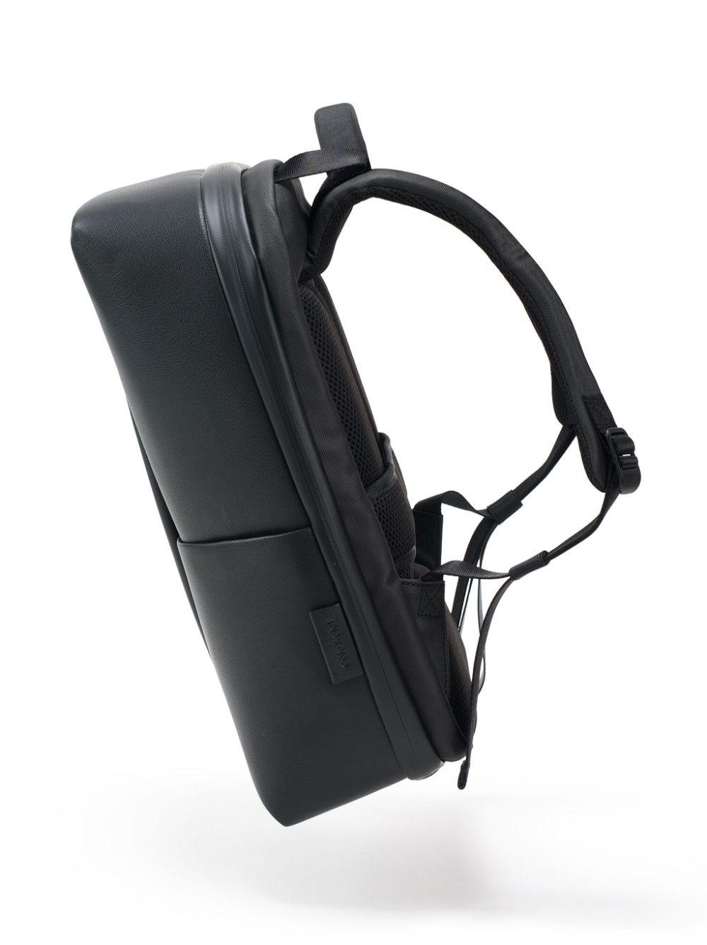 Shop Côte And Ciel Sormonne Recycled-leather Backpack In Black