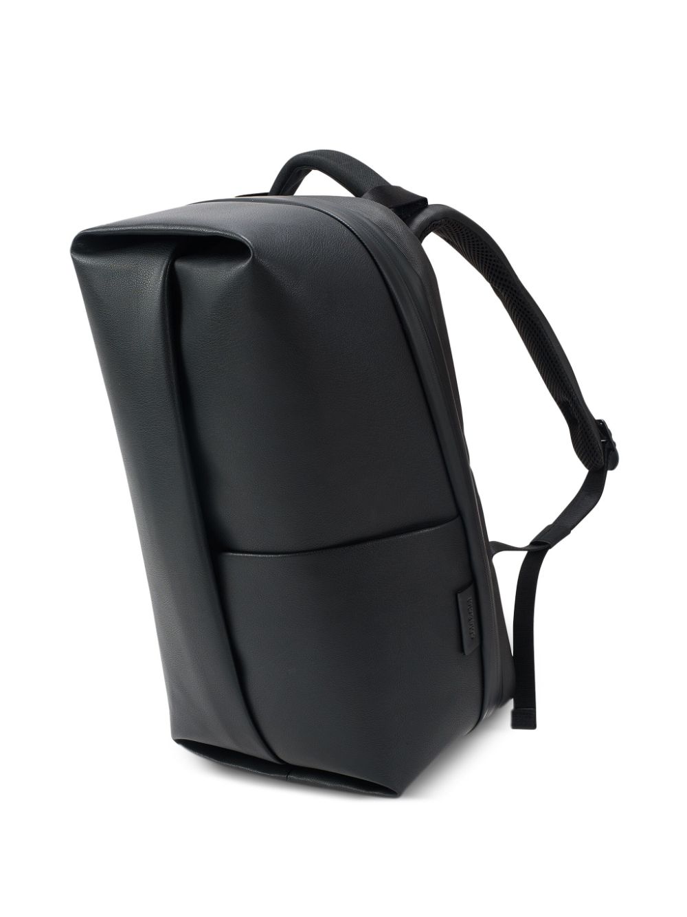Shop Côte And Ciel Sormonne Recycled-leather Backpack In Black