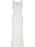 Adam Lippes Mysa knitted maxi dress - White