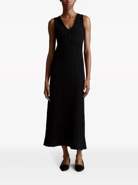 Adam Lippes Mysa pointelle-knit midi dress S24603UB - 1