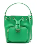 TWINSET Oval-T drawstring bucket bag - Green