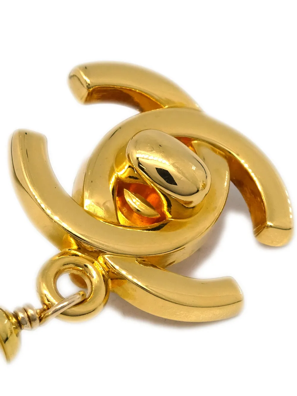 CHANEL Pre-Owned 1996 pre-owned oorclips met imitatieparel - Goud