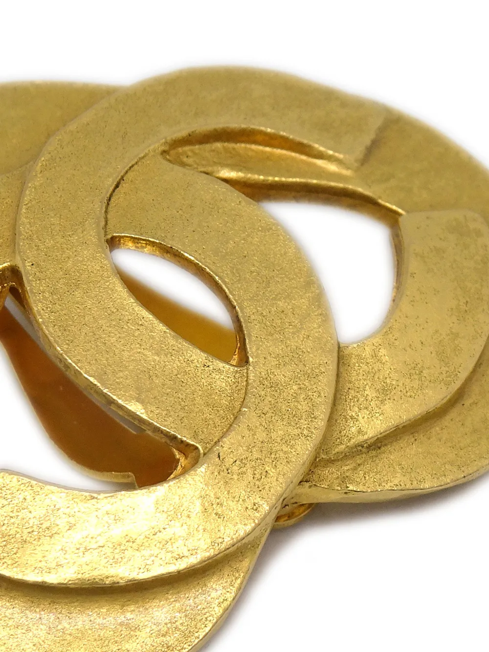 CHANEL Pre-Owned 1995 oorclips met CC-logo - Goud