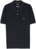 Parajumpers logo-patch polo shirt - Blue