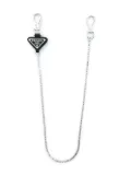 Prada triangle-logo chain - Silver