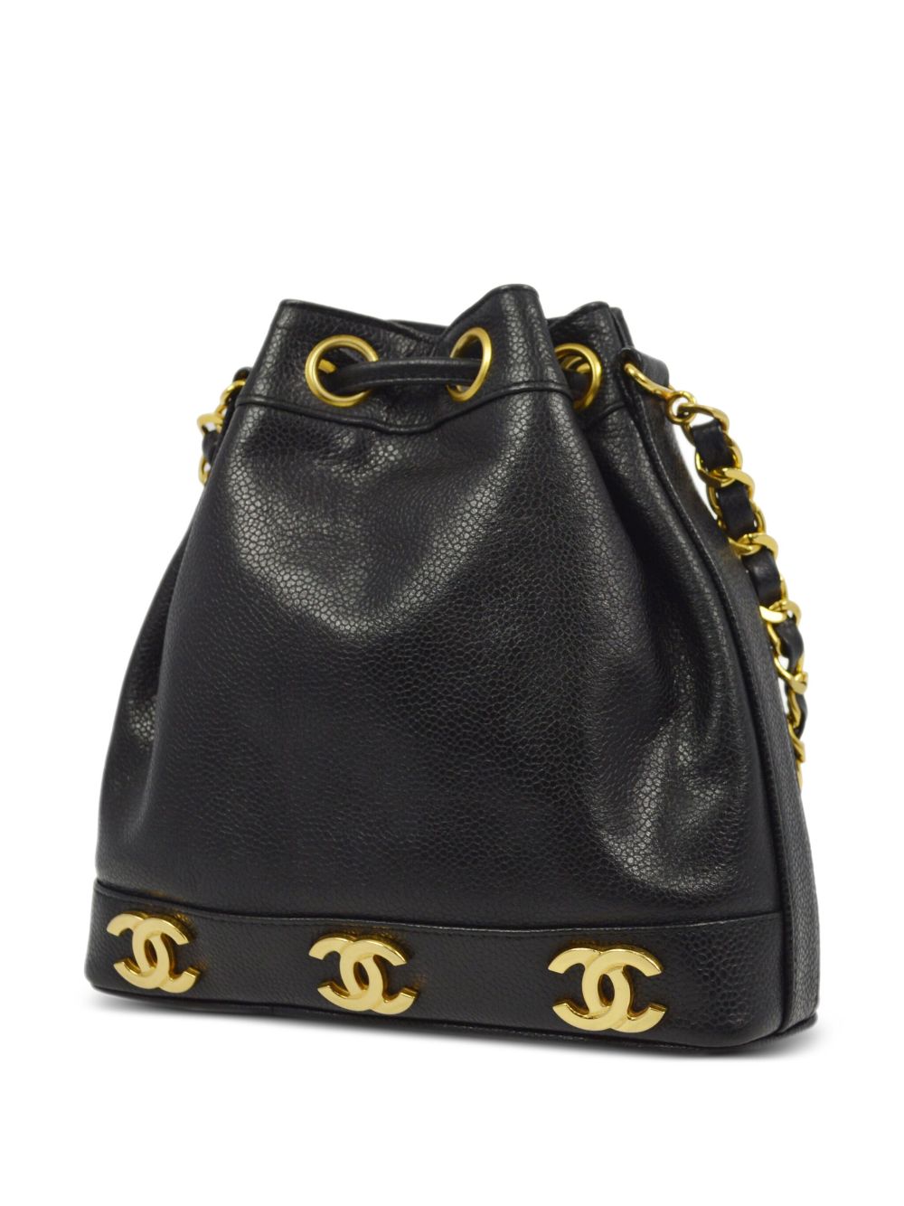 CHANEL Pre-Owned 1995 Triple CC schoudertas - Zwart