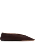Le Monde Beryl Luna suede ballerina shoes - Brown