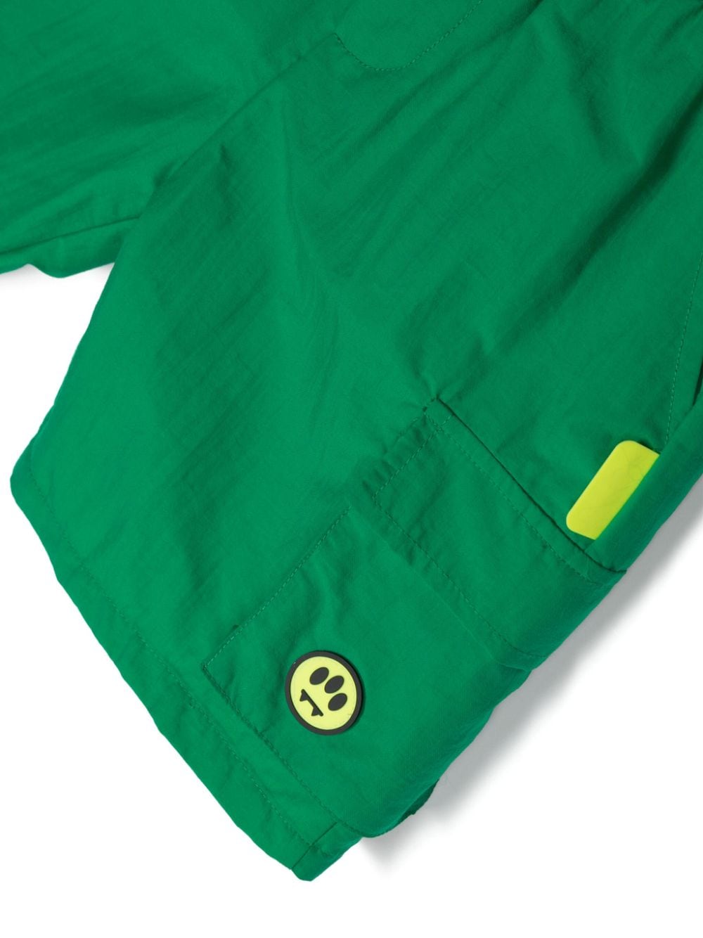 Shop Barrow Appliqué-logo Cargo Shorts In Green