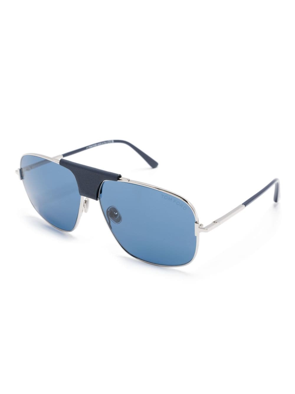 Shop Tom Ford Pilot-frame Sunglasses In 蓝色