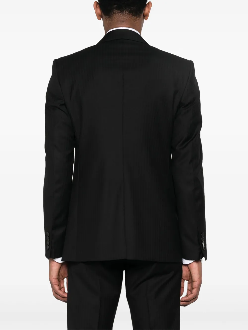 Shop Dolce & Gabbana Single-breasted Wool Blazer In Black