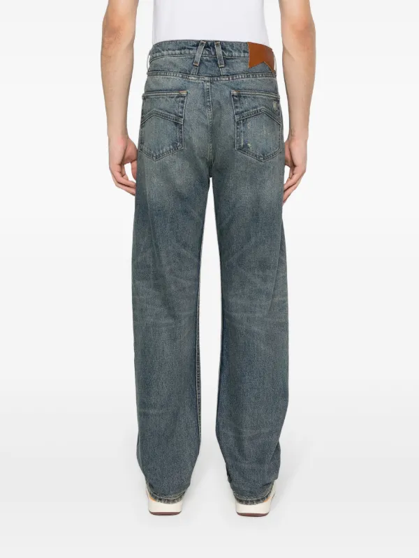 パンツ RHUDE Wide Leg Demim 30inch RHUDE 90's straight-leg Jeans | Blue | FARFETCH