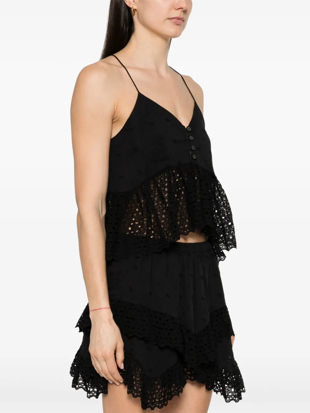 ISABEL MARANT ÉTOILE SOGANE BRODERIE-ANGLAISE TOP