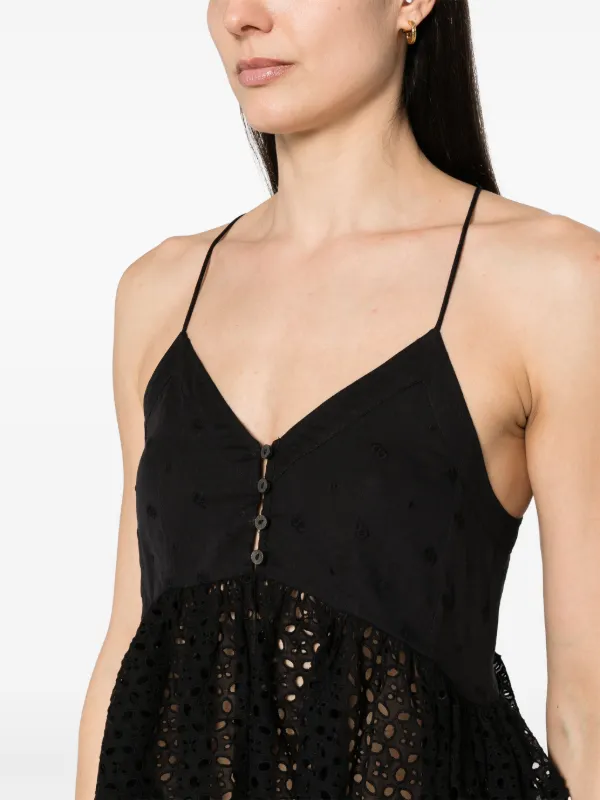 【送料&関税込】Marant Atoile Sogane Broderie-anglaise Top MARANT ÉTOILE Sogane broderie-anglaise Top | Black | FARFETCH GE